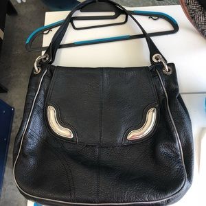 B Makowsky leather shoulder purse